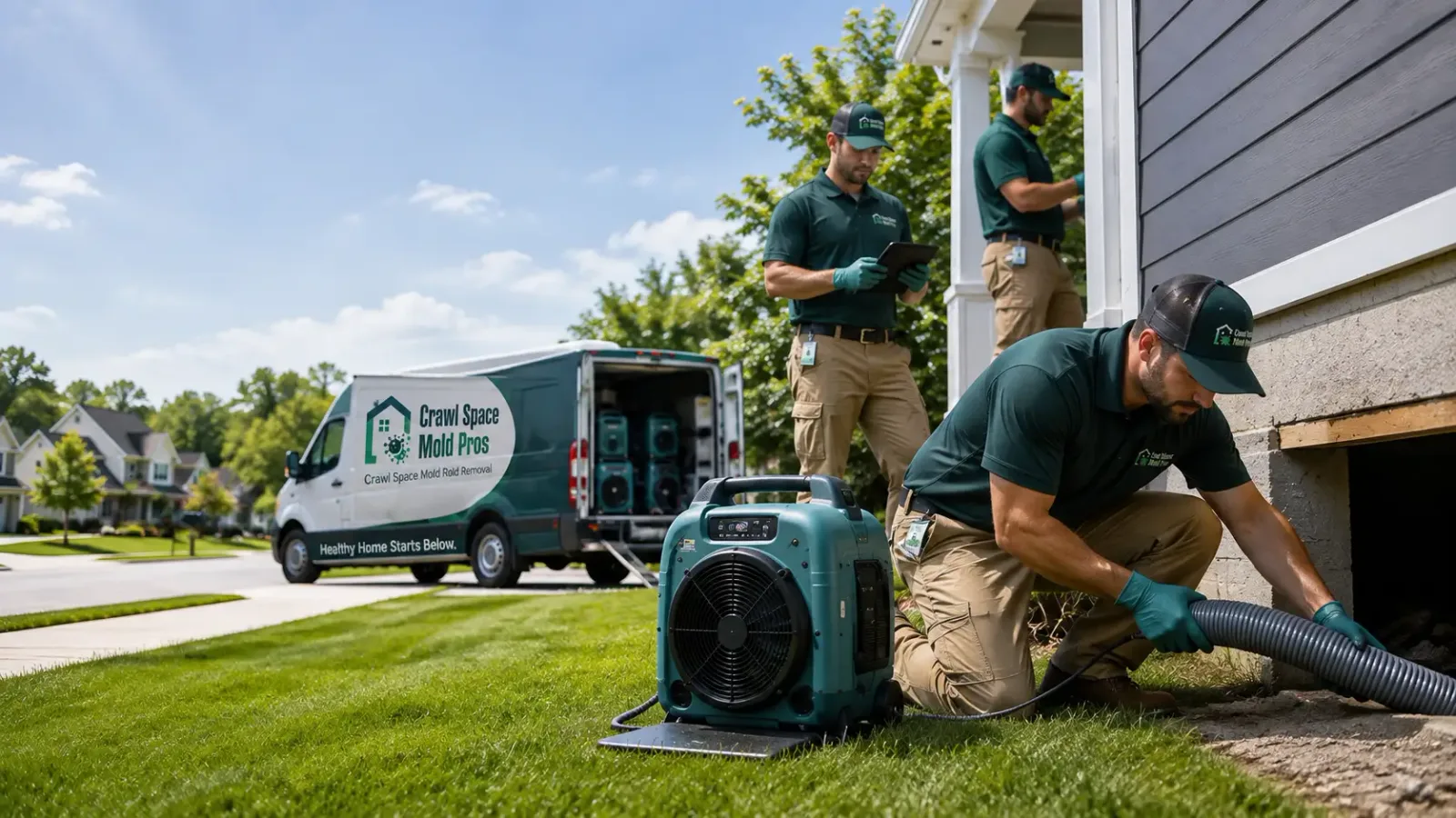 Crawl Space Mold Removal in Worthington, IA